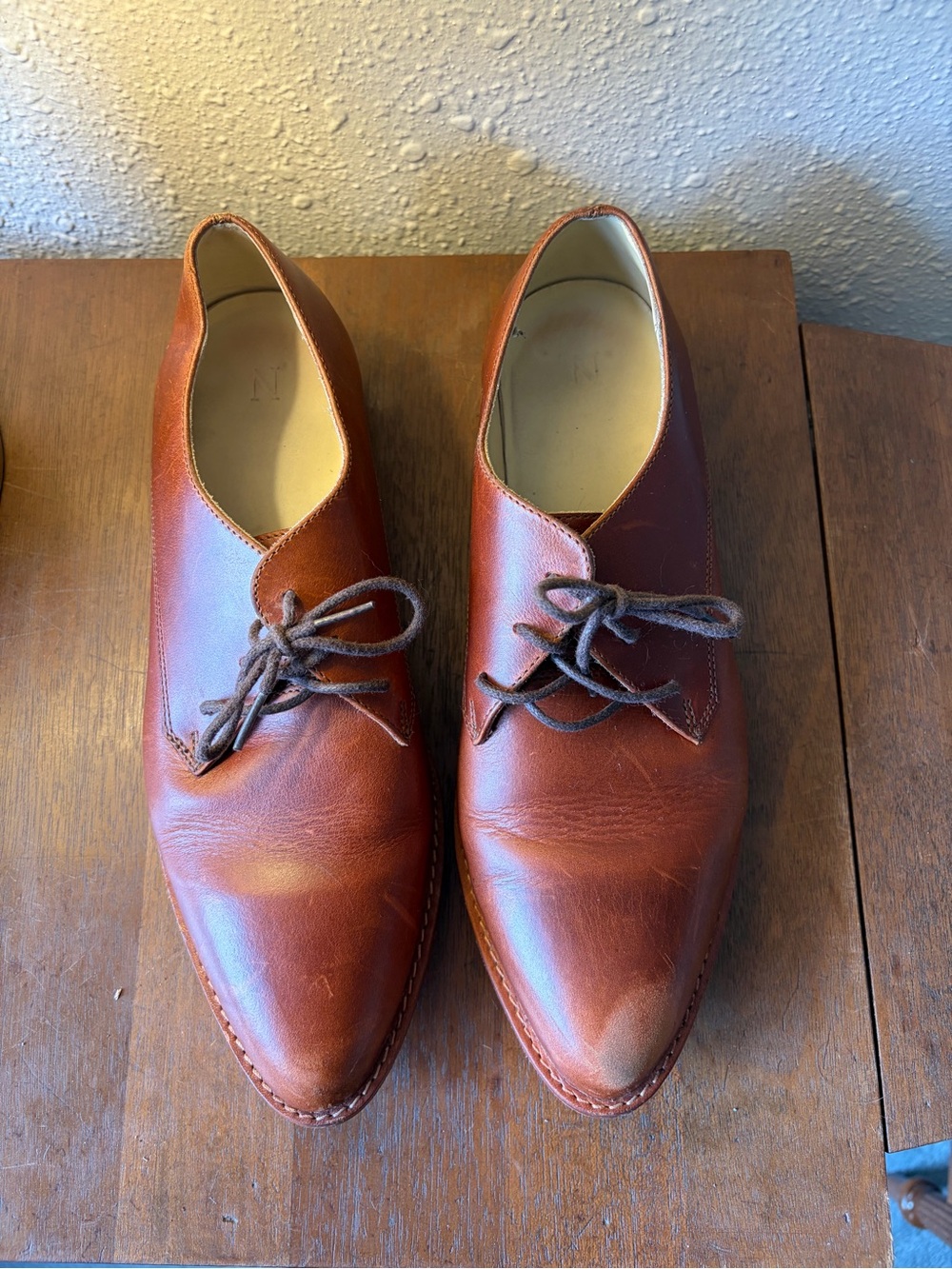 Nisolo Leather Lace-Up Shoes in Brown